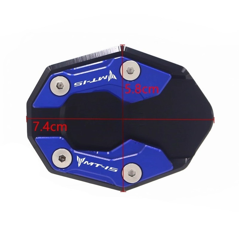 Dành Cho Xe YAMAHA MT15 R15 V3 2017-2021 Sửa Đổi Bên Đứng Phóng To Đế Chân Miếng Lót Chống Trơn Trượt Bảo Vệ Phụ Kiện Xe Máy