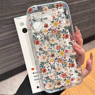 Ốp Cho OPPO A6 A5 Pro A5X 5G OPPO A5 5G Trong Suốt Dễ Thương Nhiều Màu Sắc Hoa Cúc Cây Hoa Hoạt Hình Hoa Chống Sốc Mềm Trong Suốt Silicon Bảo Vệ Camera Vỏ Điện Thoại