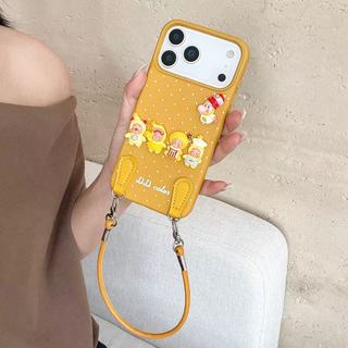 Dành Cho iPhone 17 Pro Max 2025 13 14 15 16 11 12 Ốp Lưng Bảo Vệ Điện Thoại Hoạt Hình Dễ Thương Gấp Đứng Đeo Ngang Dây Đeo