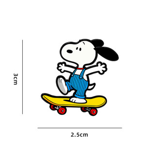 8 Cái / bộ Hoạt Hình Snoopy Chó Kim Loại Trang Trí Thổ Cẩm Hợp Kim Dễ Thương Pin Chống chói Khóa Huy Hiệu