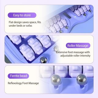 Con lăn massage chân đôi di động 2026 Con lăn mát xa chân cho Plantar Fasciitis Giảm và cải tiến tuần hoàn Con lăn massage chân kép Công cụ để sử dụng văn phòng tại nhà cầm tay nhỏ gọn