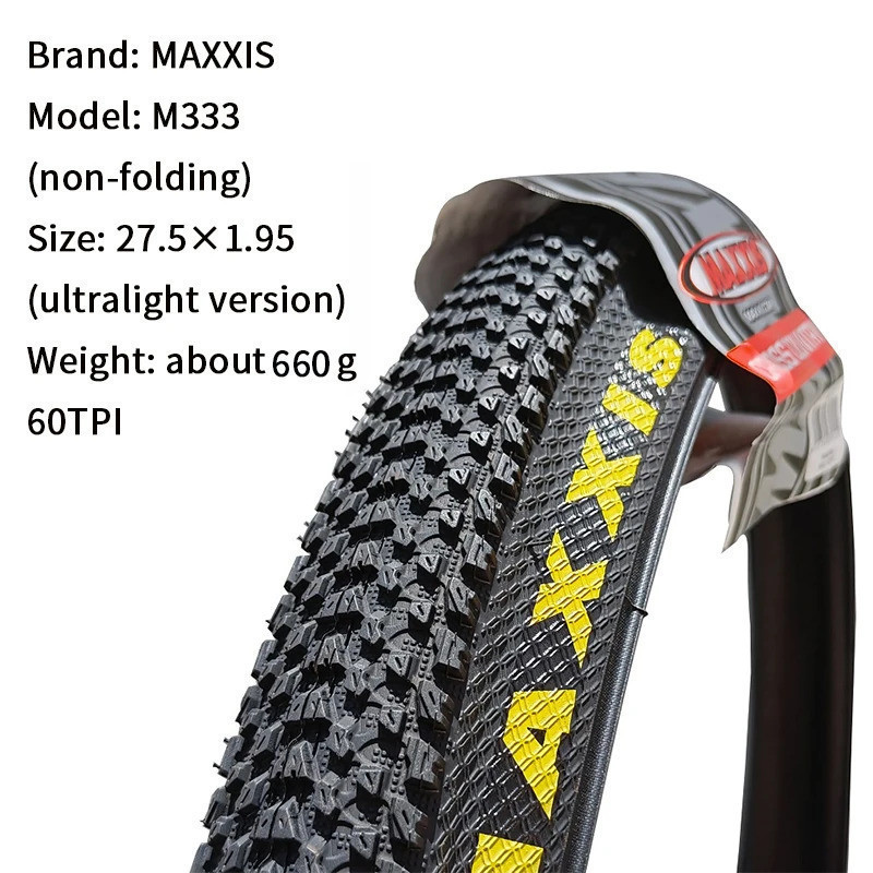 Maxxis M333 PACE Mtb Lốp Xe Đạp 26 * 1.95 26 * 2.1 27.5 X1.95 27.5x2.1 29 x 2.1 29er Xe Đạp Leo Núi Dây Thép Lốp Xe Đạp 1PC