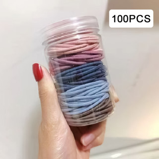 Dây buộc tóc nữ đen không gây đau, phù hợp tóc dày và xoăn
