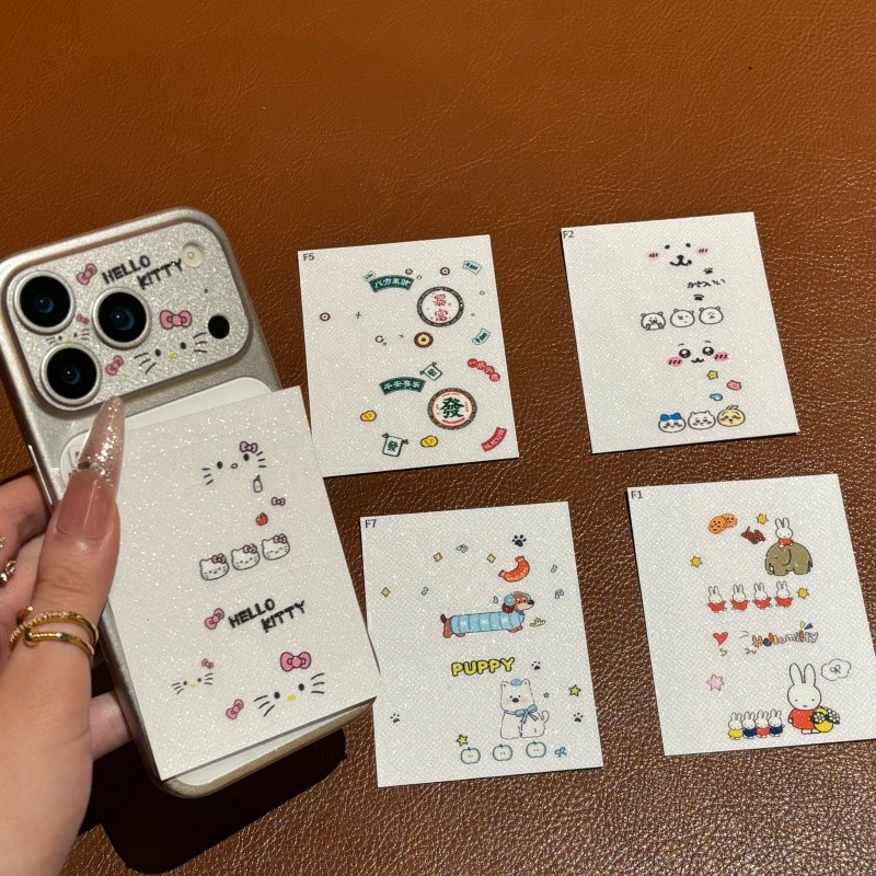 [2 Cái] In Sanrio Miếng Dán Giấy Máy Ảnh Trong Suốt Mềm Mỏng Cho iPhone 17 Pro / 17 Pro Max Trang Trí Camera Phim Chống Mài Mòn Chống Trầy Xước Bảo Vệ Camera