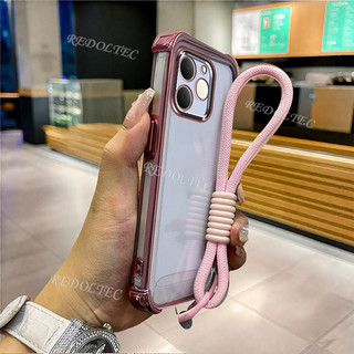 Ốp lưng Realme Note 70 Note 70T Vỏ trong suốt chống sốc có dây buộc 2025 Thiết kế mới Camera Protecion Vỏ điện thoại mềm siêu mỏng Realme Note 70 T