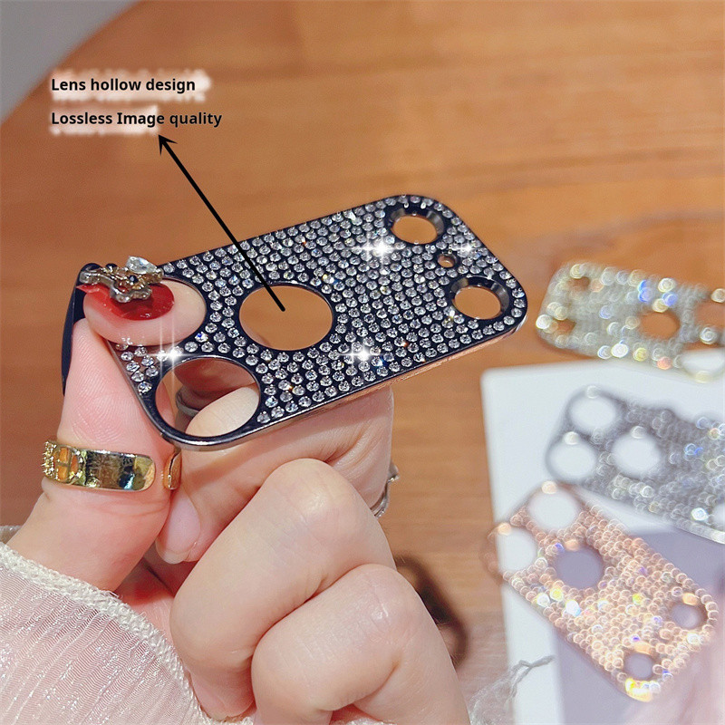 Tích Hợp Flash Kim Cương Điện Thoại camera Bảo Vệ Cho iPhone 17 Pro Max 13 14 15 16 Pro Max Air 16 plus Màn Hình Ống Kính Bảo Vệ Phim Cho Ống Kính