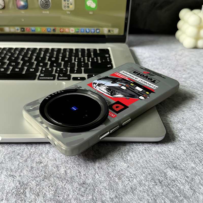 Ốp điện thoại Vivo chống sốc thời trang INITIAL D Car Micro Matte cho Vivo X300 Pro X200 Ultra X200 Pro Mini X100 S Pro X200S X100s X100 Pro X90 X80 X70