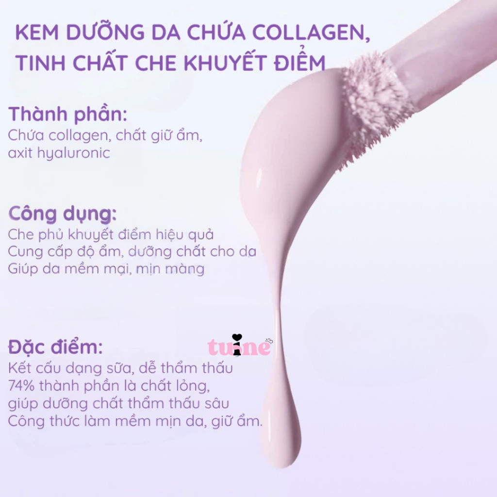 Kem che khuyết điểm GIRLS CRUSH Matte Velvet Concealer kem làm sáng mỏng mịn, hiệu ứng trang điểm 8g