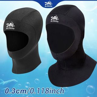 Mũ lặn dày 3mm Lặn ngoài trời Lướt sóng cần thiết để bắt mũ lặn biển Chống lạnh Bảo vệ tai
