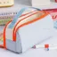 Bút chì TUYỆT VỜI, Túi đựng bút cầm tay màu tương phản, Túi đựng văn phòng phẩm năm lớp đa chức năng Kawaii Học sinh