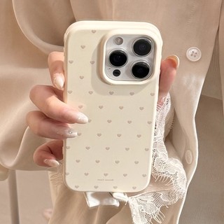 Ốp điện thoại hình trái tim tình yêu màu kẹo ngọt ngào Ins Hàn Quốc cho iPhone 17Promax 17Pro 16Promax 12 13 14 15 Pro Max Vỏ silicon bóng chống sốc cho nữ