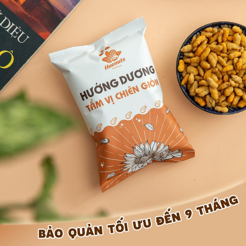 [Combo Giá Sỉ] Hướng Dương Tẩm Vị Chiên Giòn Huenuts 35g, Ăn Vặt Thơm Ngon Giòn Tan Không Cần Bóc Vỏ