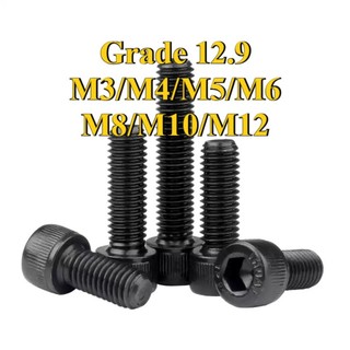 (Vít lục giác cường độ cao cấp 12.9 Mở rộng Bu lông răng đầy đủ Đầu xi lanh Đầu cốc Vít M3 / M4 / M5 / M6 / M8 / M10 / M12