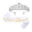FF Girls Party Crowns Vai Ribbon Set Metal Headbands Prom Dance Phụ kiện