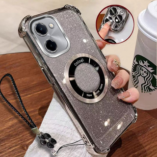 Ốp điện thoại Redmi 15 15C 13C 14C 4G 5G POCO C65 C75 C85 C71 A5 cho 2025 Vỏ bảo vệ bốn góc silicon mới có dây buộc miễn phí