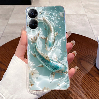Dành Cho Realme V30 V30T Ốp Lưng Trong Suốt Sang Trọng Dễ Thương Thỏ Tình Yêu Ngộ nghĩnh Mát TPU Mềm Silicon Ốp lưng RealmeV30t V 30 30T 5G