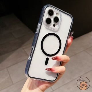 Dành Cho iQOO Z9 Turbo + Z6 Lite Z9x Z8 Z8x Z7 Z7x Z7i Z5x Z3 Ốp Điện Thoại 2 Trong 1 Từ Đen Trắng Trong Suốt Đơn Giản Chống Rơi Vỏ Mềm Chống Sốc Ốp Lưng