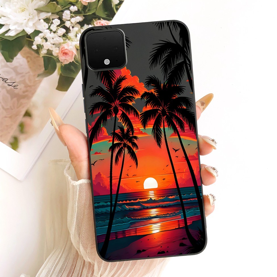 Ốp lưng Google Pixel 4 XL Silicon Mèo Dễ Thương Thời Trang Bướm Vỏ Sơn Ngộ nghĩnh G020P G020