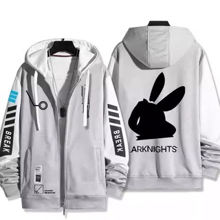 Áo khoác anime Arknights Amiya, dây kéo, size XXS-6XL, unisex
