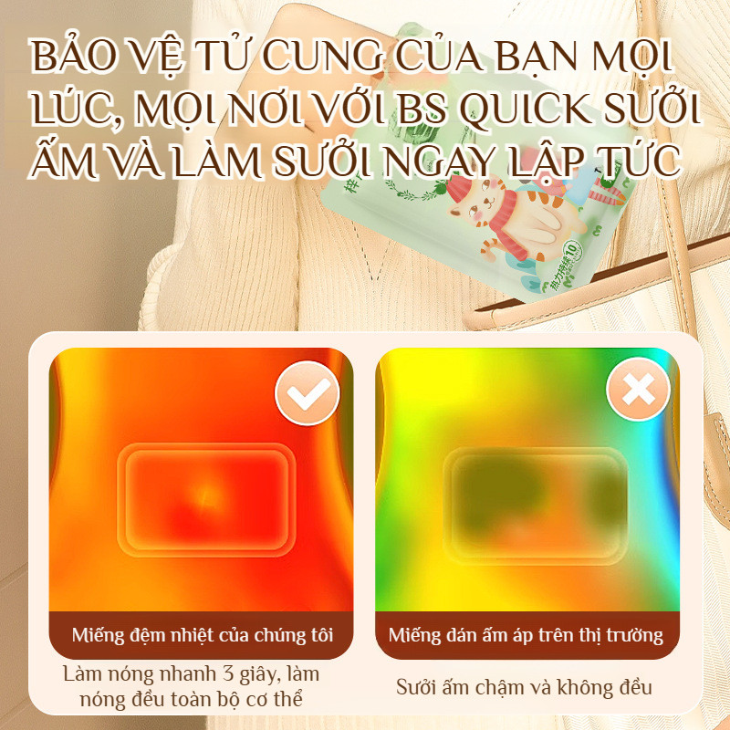 Miếng Dán Tiêu Chuẩn - 🔥Tự Phát Nhiệt/Thảo Dược Thiênhiên🌿Miếng Dán Giữ Ấm Bụng Hiệu Quả/Miếng Dán Làm Ấm Cơ Thể Nh...