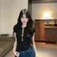 Áo sơ mi dệt kim ngắn tay, thời trang mùa hè, thiết kế thon gọn và thoải mái
