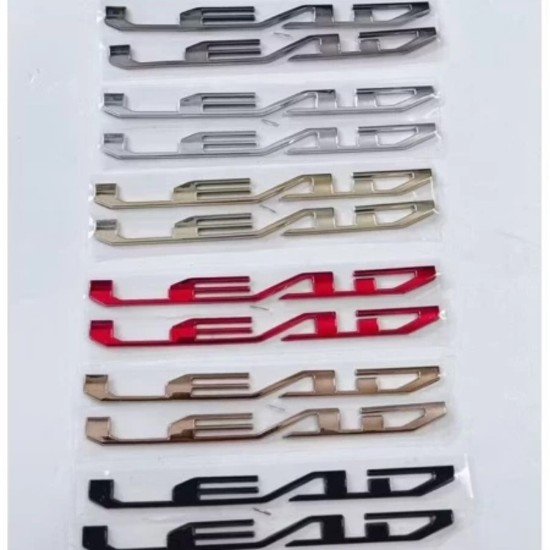 Bộ tem nổi chữ Lead các đời xe(giá 1 cặp),Mạ crom sáng bóng, chống nước và trầy xước