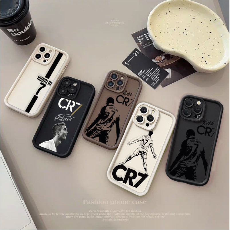 Ốp Điện Thoại CR7 Ronaldo Cho IPhone 11 12 13 Pro Max Mini 5 5S Ốp Lưng Silicon Mềm Chống Sốc Ốp Lưng