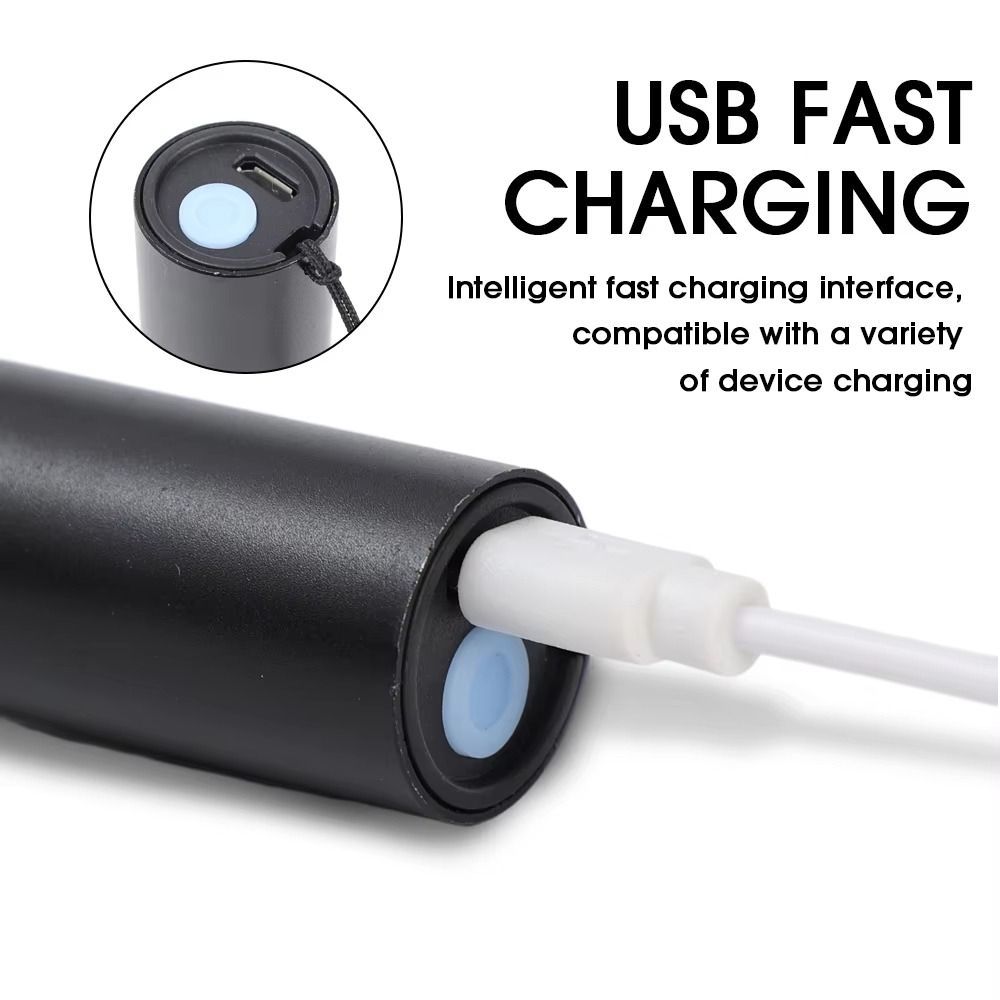 Đèn Pin Cực Tím Simpleaid 365nm, Phát Hiện Ánh Sáng Đen, Sạc Lại Được, Tiện Mang Theo