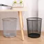 Thùng Rác Lưới Thép Đen BIBABIBO – Giỏ Đựng Giấy Vụn Văn Phòng, Sọt Quần Áo Bẩn Công Nghệ Nướng Kim Loại Cao Cấp