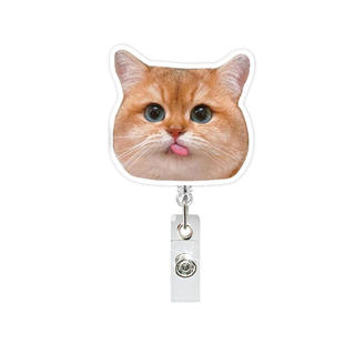 Nhỏ Gọn Acrylic Huy Hiệu Cuộn Bền Có Thể Thu Vào Thẻ Tên Playful Phong Cách Ngộ nghĩnh Huy Hiệu Dành Cho Giáo Viên Triển Lãm Bác Sĩ