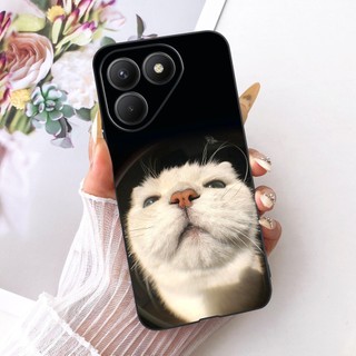 Dành Cho Tecno Pova 7 4G LJ6 Ốp Lưng Thời Trang Thoáng Mát Rồng Sư Tử Hổ Hoạt Hình Silicon Mềm Màu Đen Cho Tecno Pova 7 5G LJ7 Pova7 Vỏ
