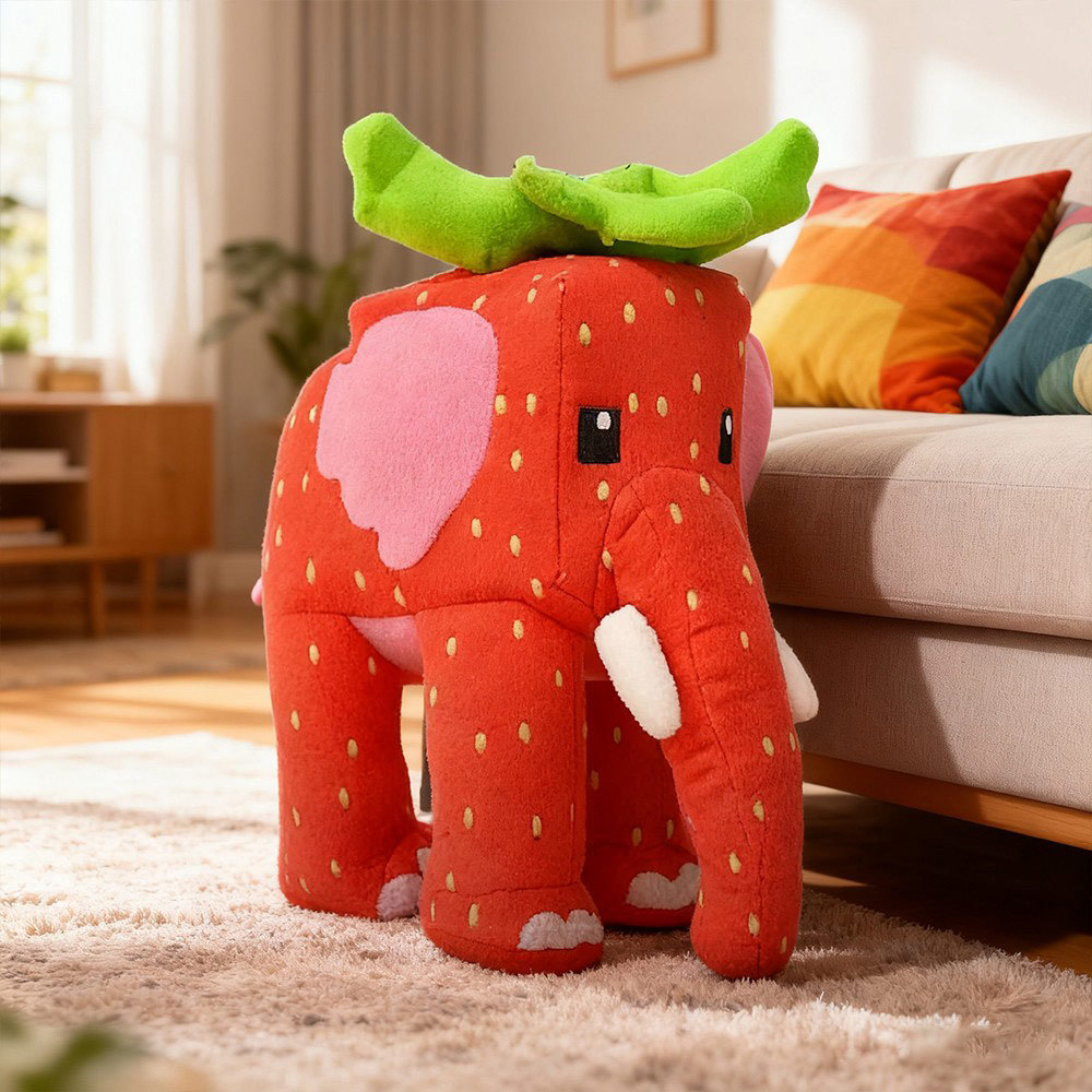 Steal A Brainrot Plushie Toys Dolls Red Strawberry Elephant Plush Stuffed Toys for Kids New Spooky Lucky Block Plushies Funny Toys Gift