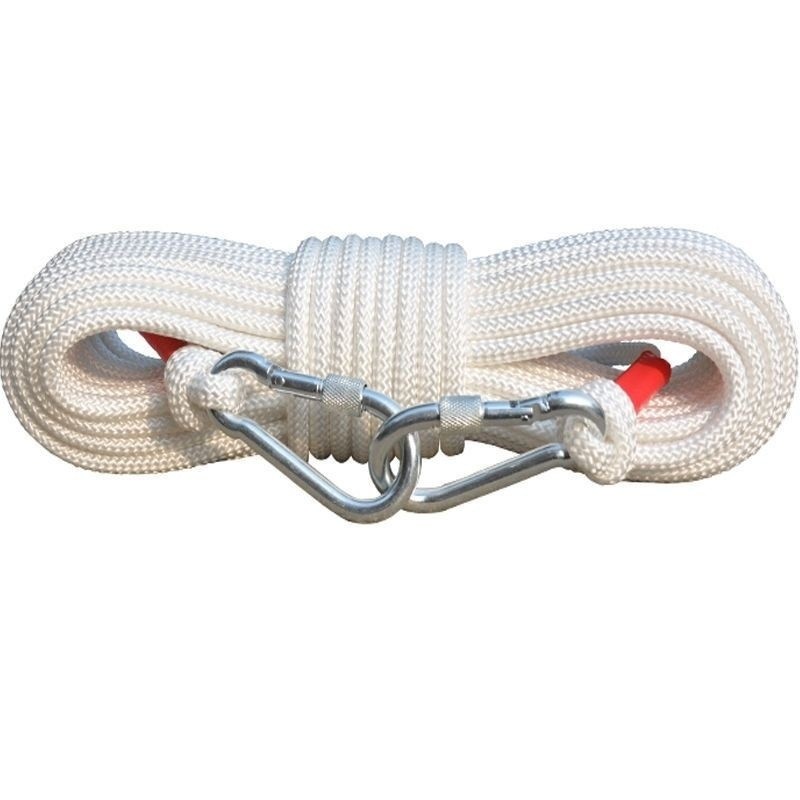 Dây nylon dày 20m, lõi thép chắc chắn，dây dù leo núi，Kèm Móc Nối 2 Đầu，Dây Thừng Lõi Thép 8mm
