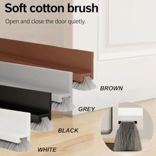 FEIYING Nút chặn dự thảo cửa FEIYING, Con dấu cửa bàn chải tự dính PVC, Thiết kế bàn chải chuyên nghiệp Phòng chống côn trùng cách âm Quét cửa phòng khách