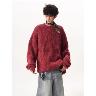 Áo len dệt kim nam phong cách Harajuku, phù hợp unisex