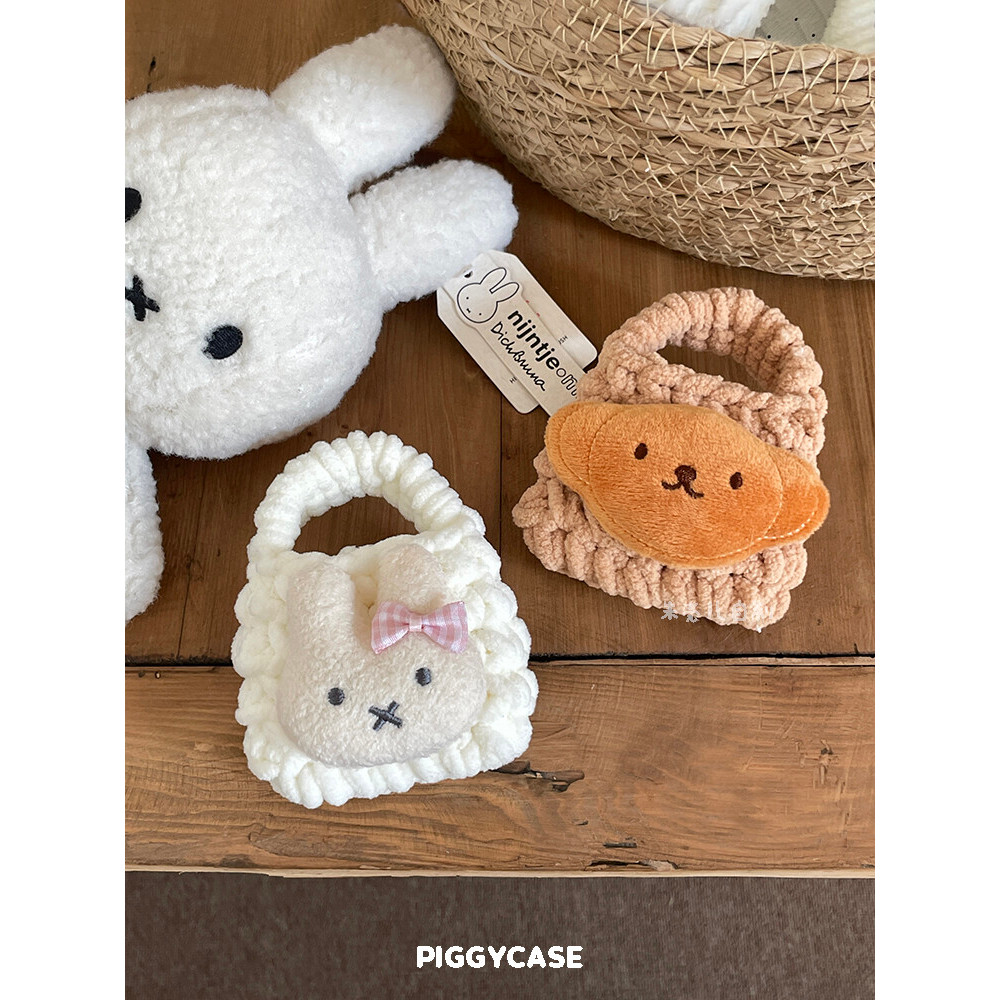 Túi Tai Nghe Miffy Sang Trọng Dễ Thương Thích Hợp Cho Airpodpro3 Dệt Kim Handmade Tai Nghe Không Dây Bảo Vệ Thích Hợp Cho AirPods4 Túi Tai Nghe Đa Năng Thích Hợp