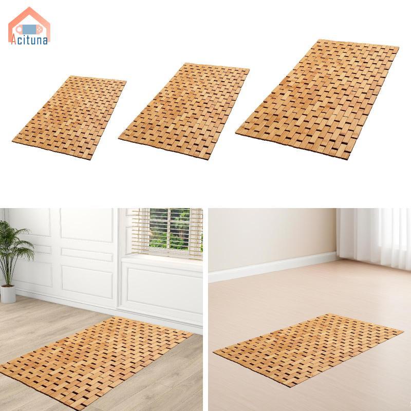 Thảm tắm tre, trải sàn chống trượt, dễ lau chùi, trang trí bồn tắm, phòng xông hơi, bể bơi, SPA, hành lang