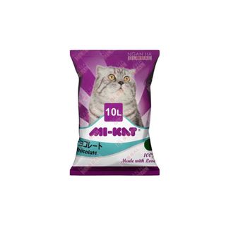 Cát vệ sinh cho mèo Mi-kat 10L, Cát vệ sinh cho mèo khử mùi, vón cục túi 10L - PET KOOL