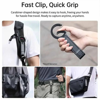 Chân máy điện thoại gắn trên Carabiner cho điện thoại IOS Android Hai mặt nam châm Chân máy gắn bàn Tay cầm điện thoại