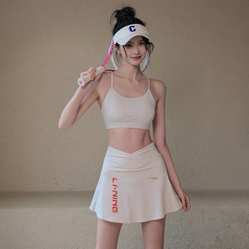 Váy ngắn thể thao Li Ning cho nữ, phù hợp cho aerobic, nhảy dây và tập luyện mùa hè
