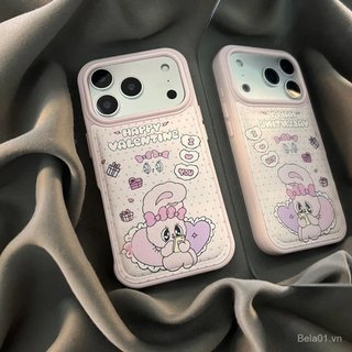 Ốp Điện Thoại Thích Hợp Cho iPhone Túi Trống Da Thỏ iPhone17promax Vỏ Điện Thoại iPhone16plus Phong Cách Mùa Đông 15 / 14 Chống Sốc 13 / 12 Vỏ Bảo Vệ Hoạt Hình SPKQ