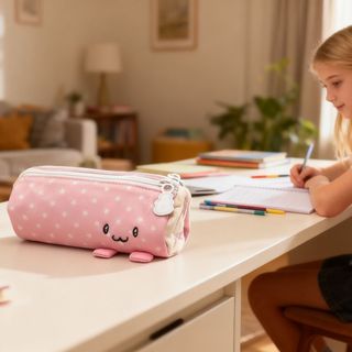 Bút Chì RISEDOT, Túi Đựng Bút Cuộn Khăn Hồng Dung Tích Lớn, INS Soft Touch Di Động Văn Phòng Phẩm Tổ Chức Đồ Dùng Học Tập