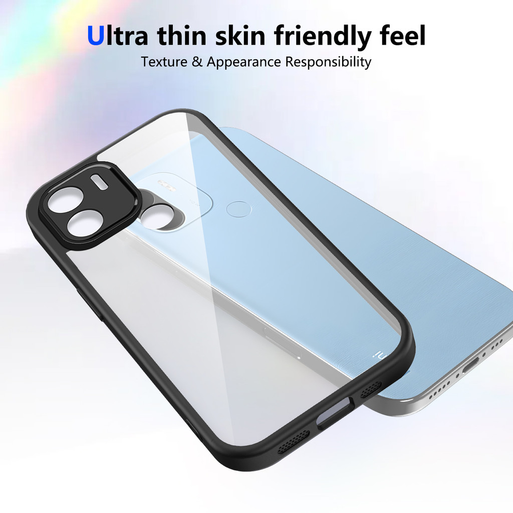 Ốp lưng Redmi A2 Plus Vỏ trong suốt mờ thời trang cho Redmi A2 + Vỏ điện thoại
