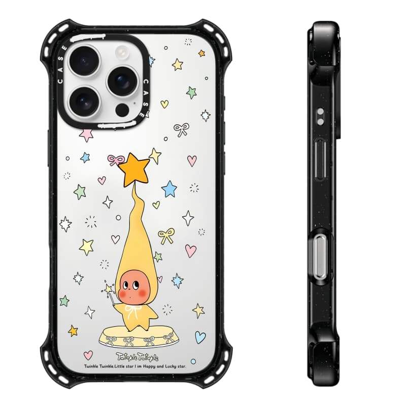 CASECASE X Star Hộp đựng cây thông Noel hút từ tính Mặt sau Acrylic cứng cho Apple IPhone 14 / 15 / 16 / 17 Pro Max với bao bì cao cấp