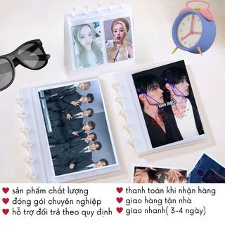 Sổ Đựng Card Binder Mini Dạng Lịch Để Bàn Album Ảnh Trong Suốt Decor Bàn Học Timo VPBL42