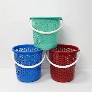 Sọt Tròn Có Quai Xách Đa Năng 25x26cm - Nhựa Đại Triển Trường An VN