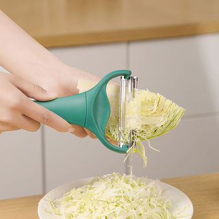 Máy cắt rau củ hai đầu đa chức năng Nhật Bản Bắp cải Bắp cải Cắt nhỏ bằng thép không gỉ Tím Cải xoăn gọt vỏ khoai tây