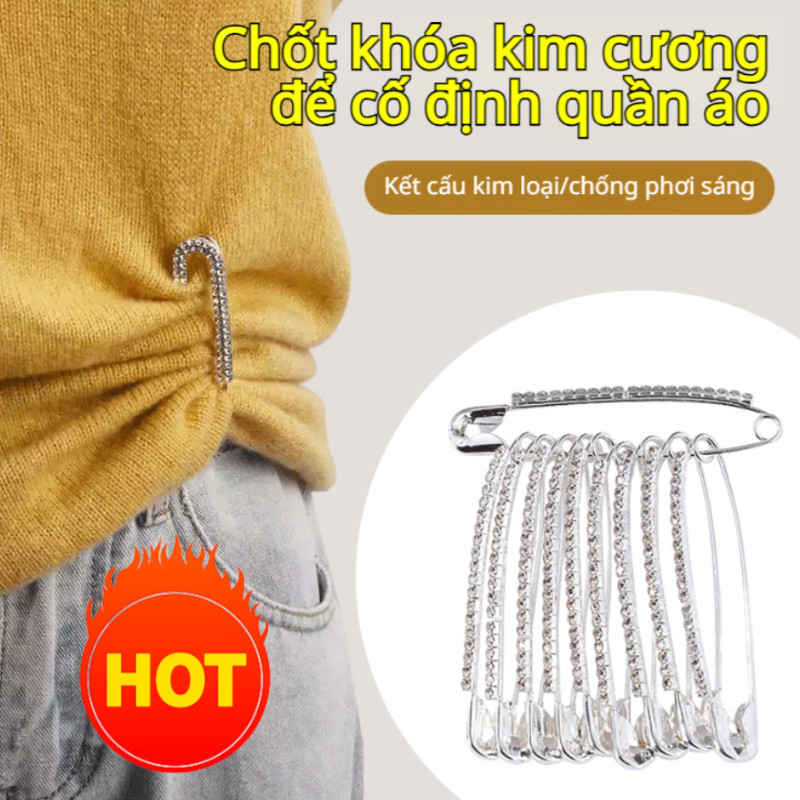 Chốt thắt lưng/Ghim an toàn thắt eo đơn giản cho bé gái / ghim an toàn thay đổi thắt lưng / ghim an toàn chống lộ