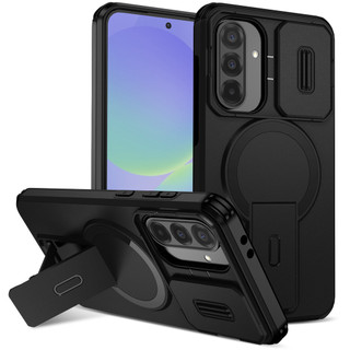 Dành Cho Samsung Galaxy A36 / A56 Ốp điện thoại Có Trượt Camera Nắp Từ Tính Chân Đế Chống Sốc Mỏng Bao
