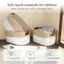 Giỏ đựng đồ giặt YUUKII, Giỏ đựng đồ chơi Giỏ dây Cotton dung tích lớn, Giỏ dây dệt dệt di động có thể gập lại cho kệ giặt
